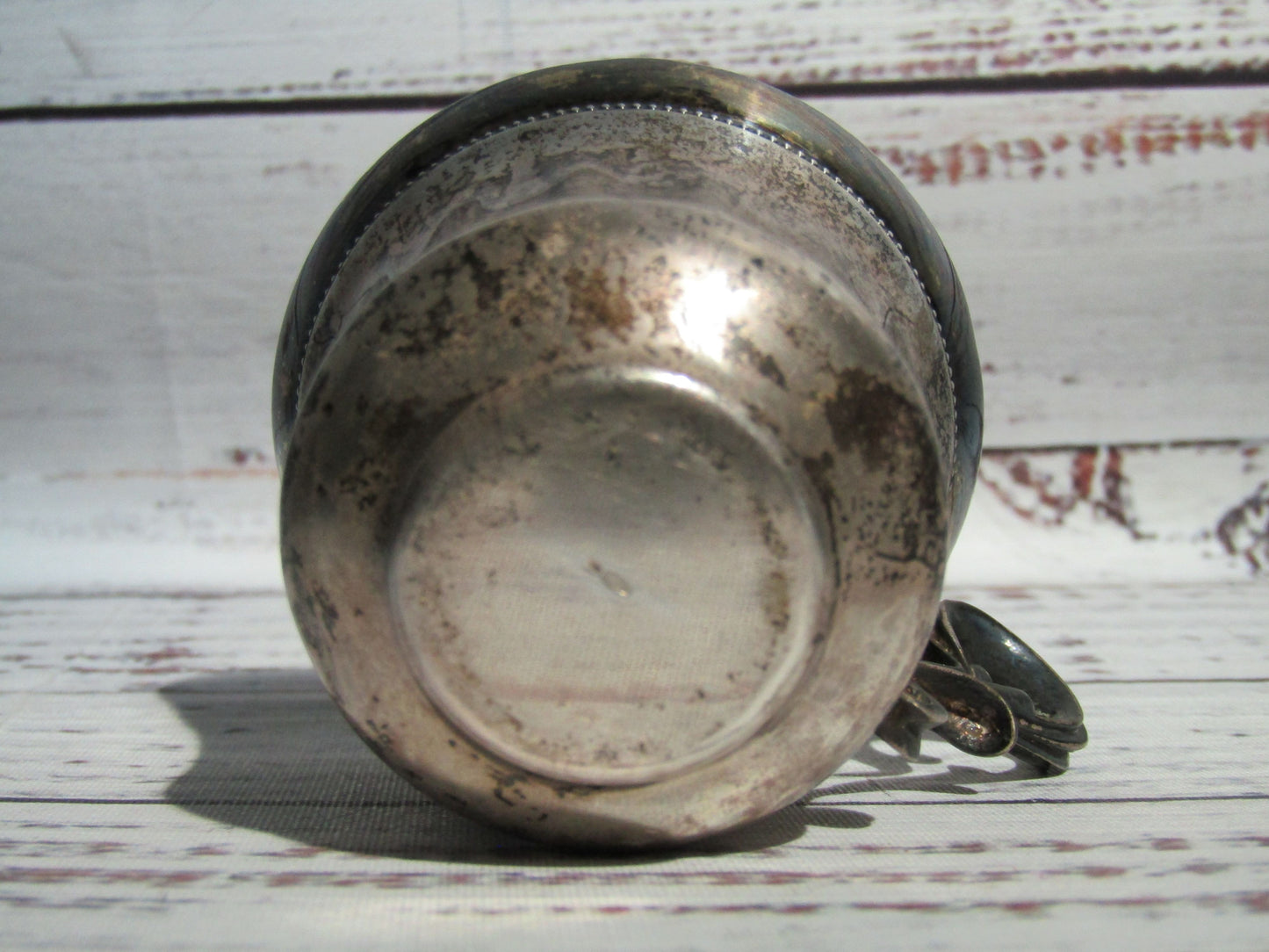 Vintage Eastern European Ornate Sterling Silver Demitasse Espresso Cup