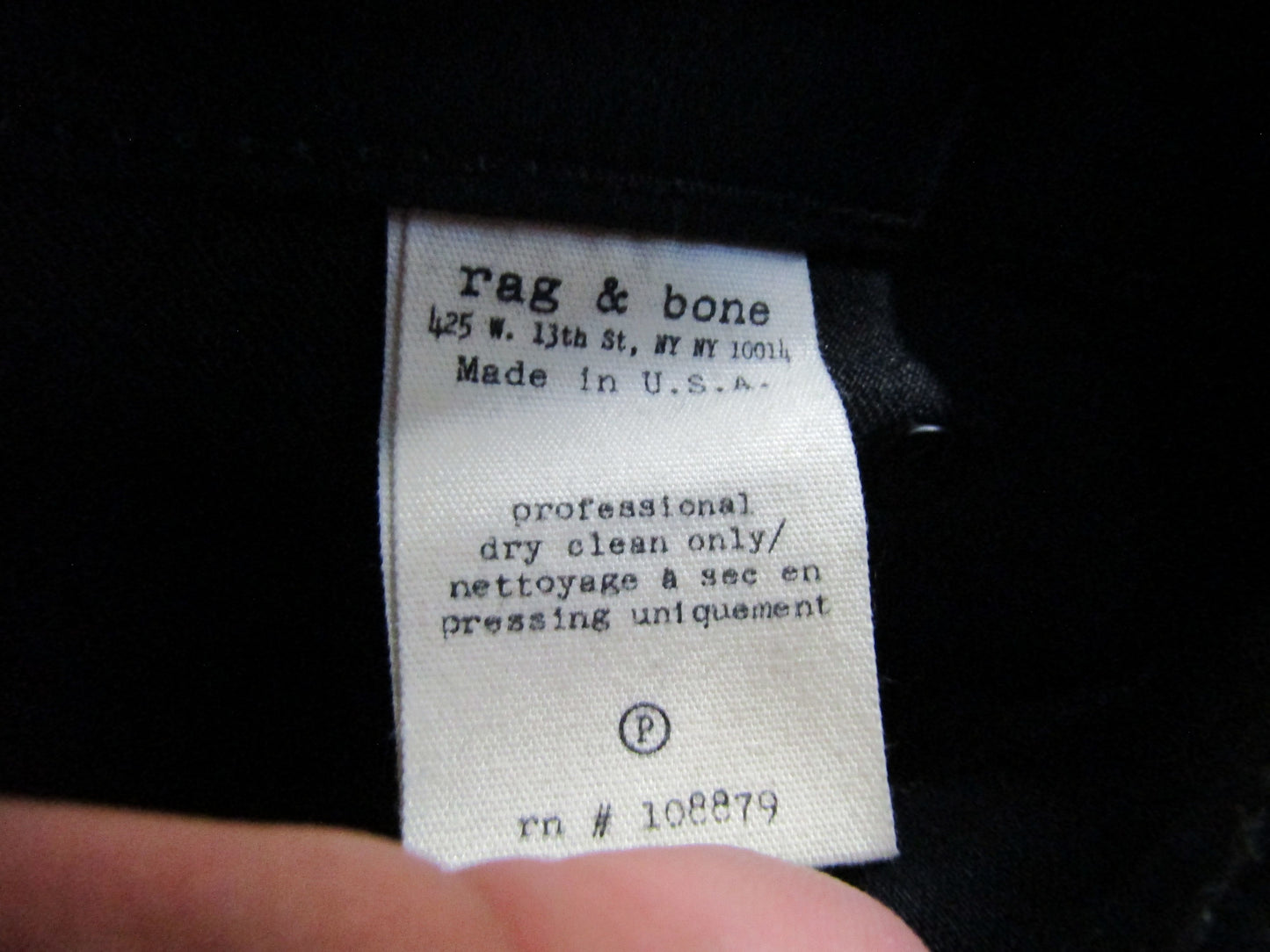 Rag & Bone Grand Prix Motocross Women's Black Skinny Jeans Size 25