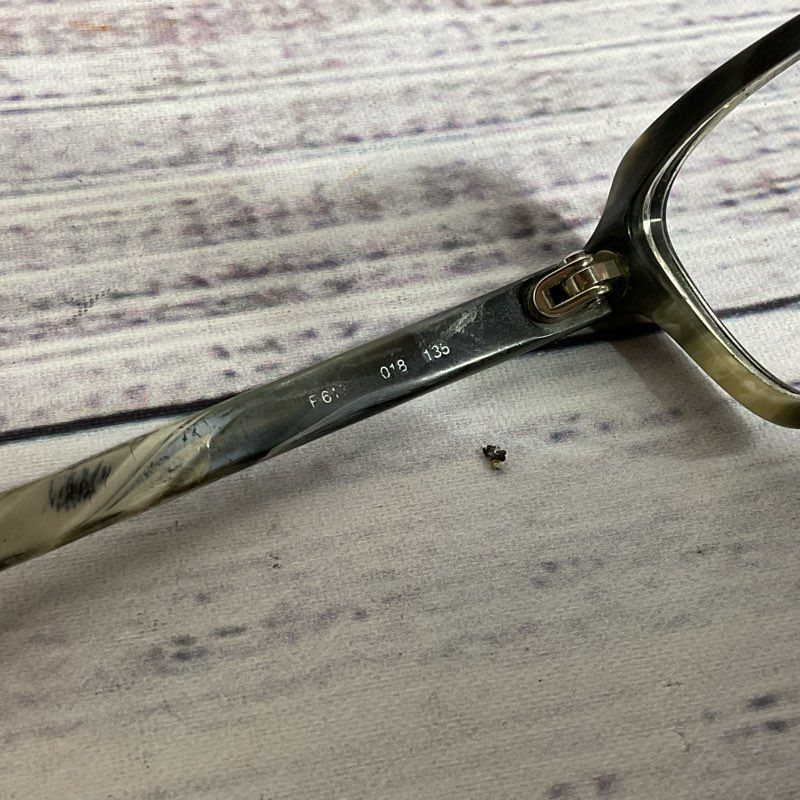 FENDI Unisex Black/Gray Marble Eyeglasses- 135 (FRAMES ONLY)