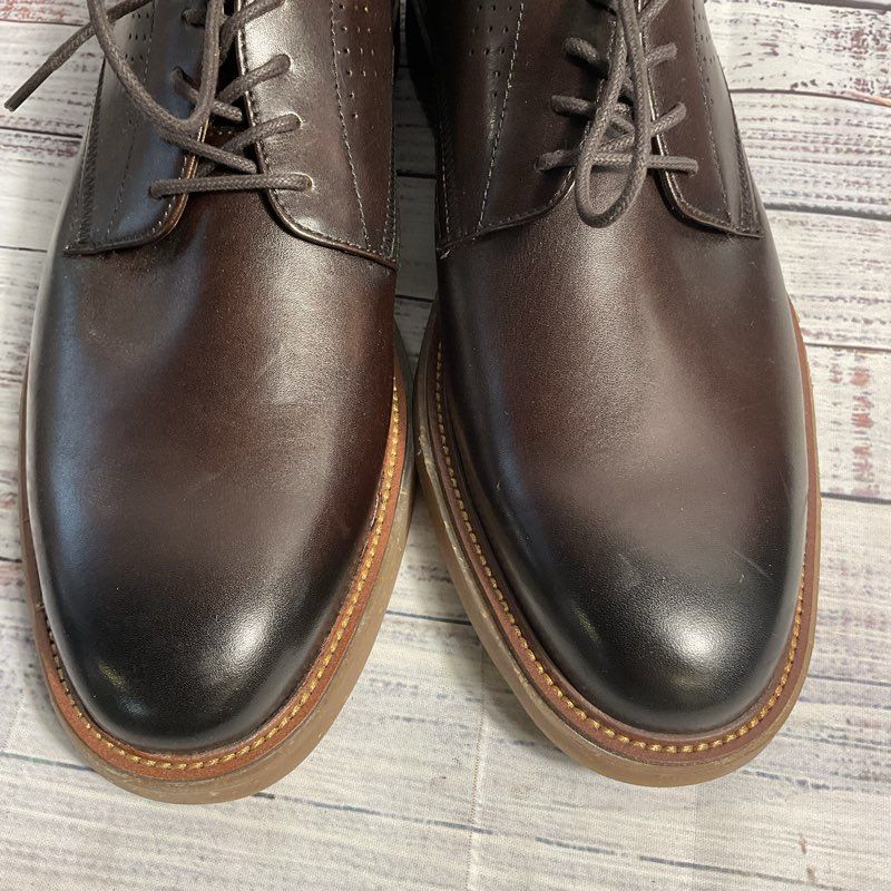 NEW Ted Baker Swanley Brown Leather Derby Dress Shoe Men's Size 10 US