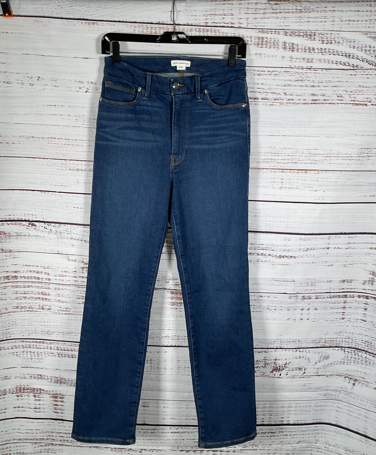 Women' Good American Blue Straight leg Jeans Size 6-12