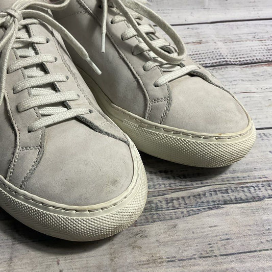 Woman by Common Projects Grey Suede Low Top Sneaker Women's 6 US/36 EU