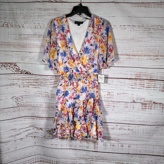 NWT Laundry by Shelli Segal Watercolor Print Mini Dress Size 0