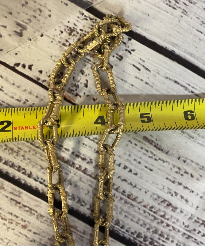 Stocko Gold Tone Vintage Necklace Choker 16"