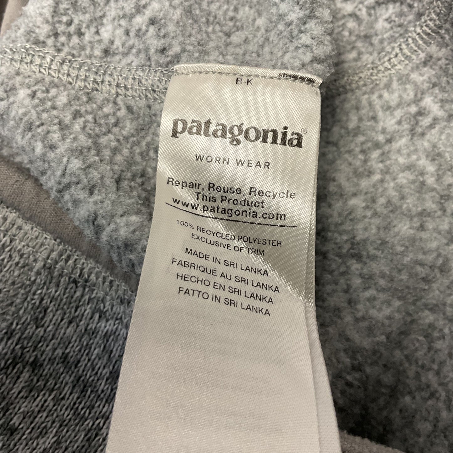 Patagonia Better Sweater Full Zip Fleece Grey Jacket - Size S?