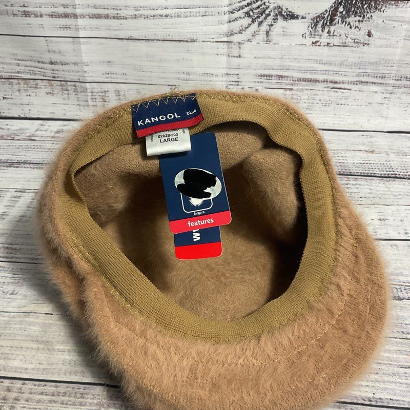NWT Kangol Furguroa 504 Cocoa Light Brown Fur Hat - Size Large