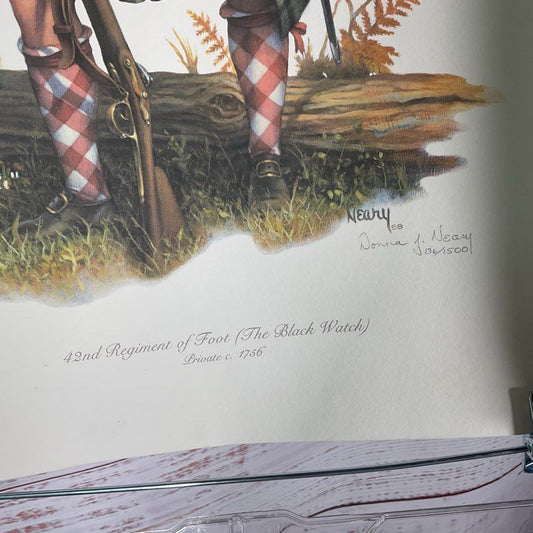 42nd Regiment of Foot (The Black Watch) Print by Donna J. Neary Signed.