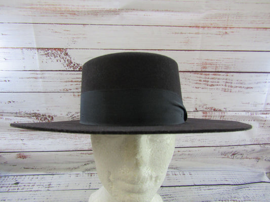 Goorin Bros Brown Wool Flat Brim Hat Size S Made in The U.S.A.