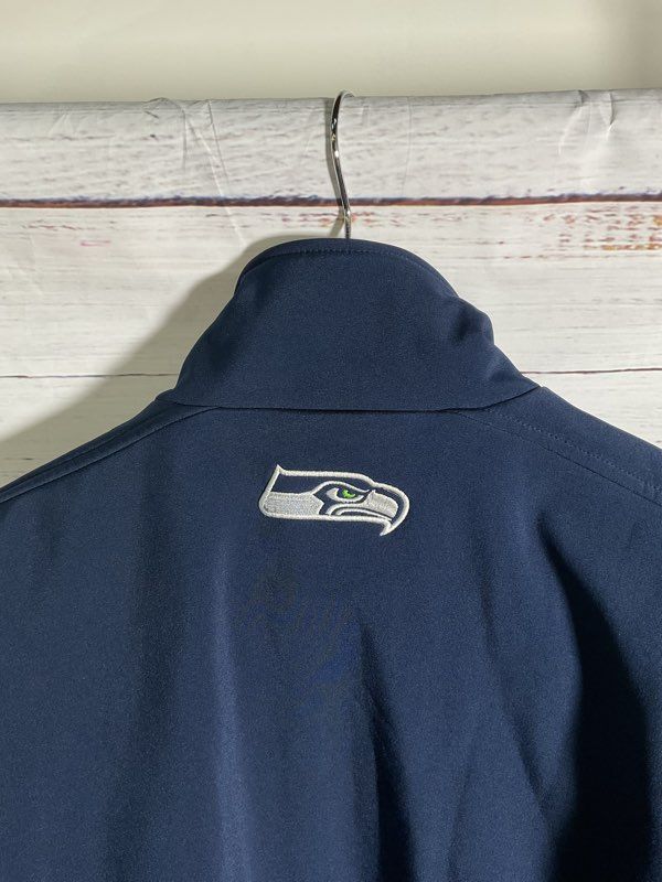 NFL Seattle Seahawks Men's Large Full Zip Blue & Green Jacket