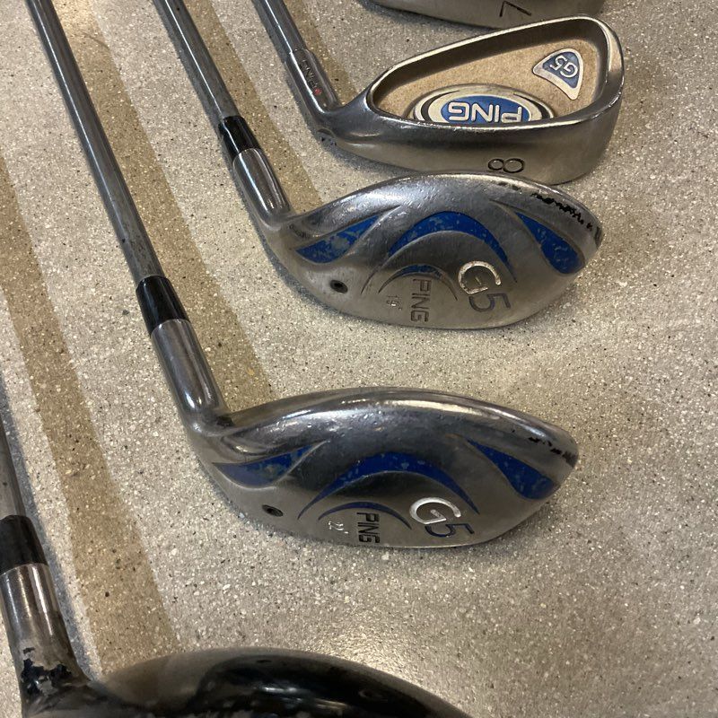 PING G5 TFC 100 Set of 7 Clubs - Driver, Hybrids, 7, 8, W Irons