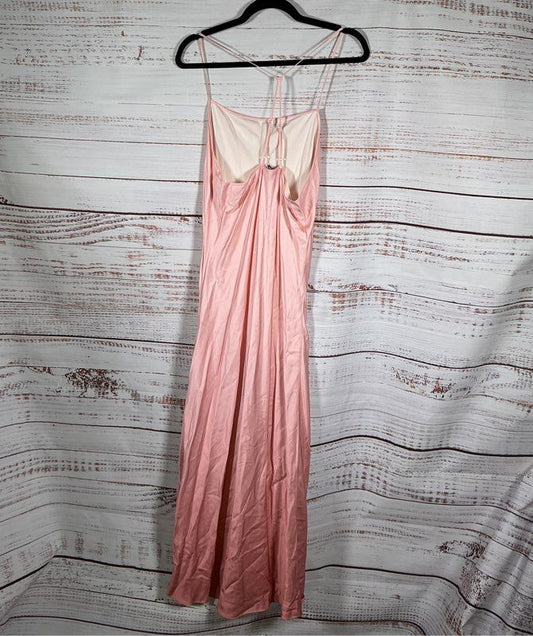 Women's All Saints Nectar Pink Satin Slip Dress Size L