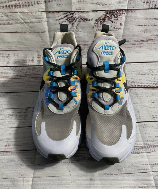 Nike Air Max 270 React Amethyst Tint Off Noir Blue Hero Women's 9.5 CT1613-500