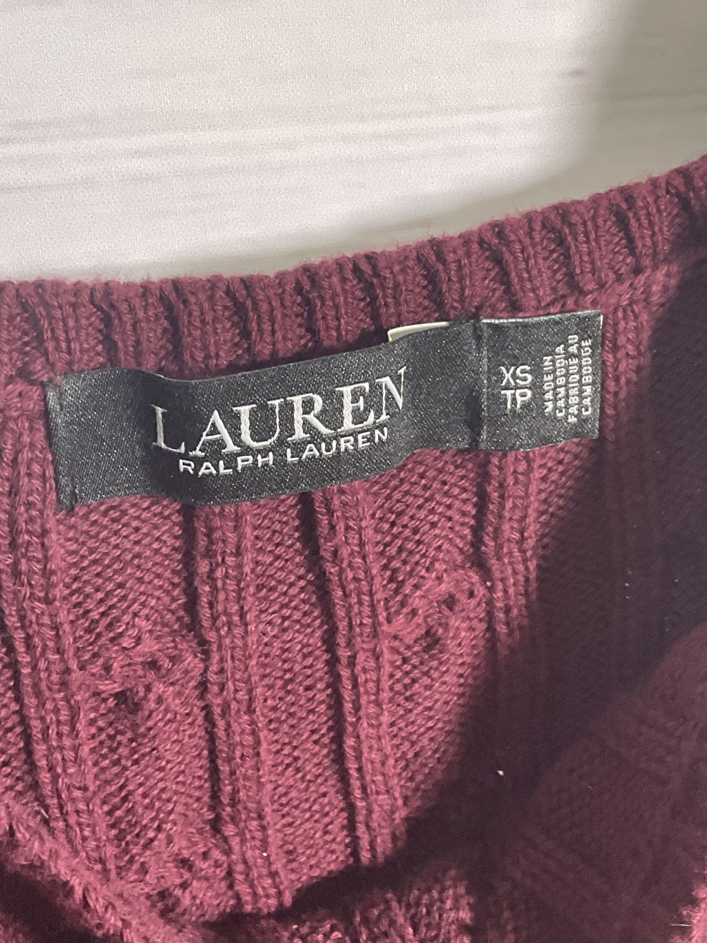 Ralph Lauren Purple Knit Tank Top - Size XS