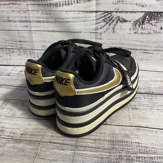 Nike Women's Vandal 2K Double Stack Sneakers Size 5.5 Black Gold A02868-002 VGC