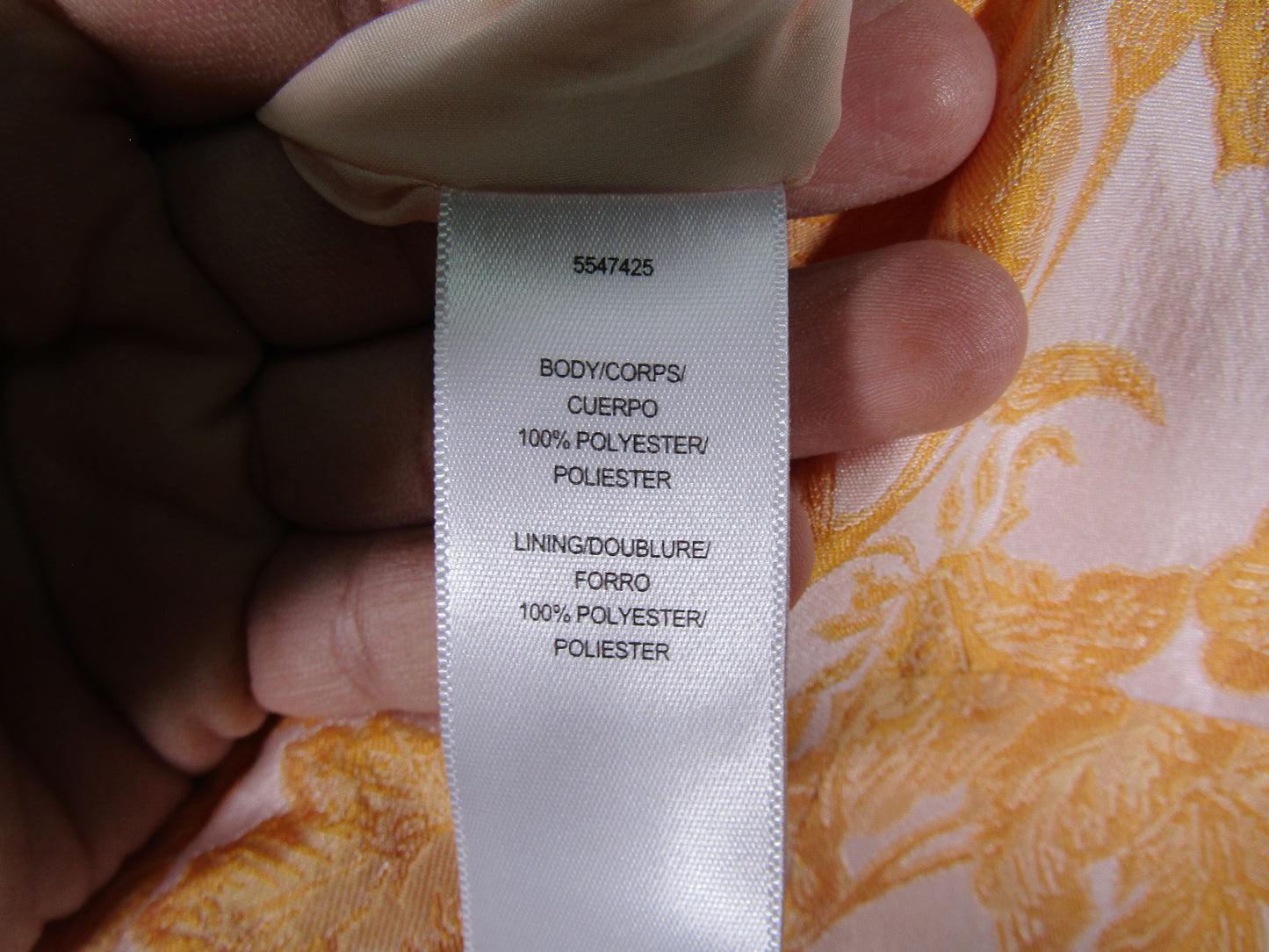Kay Unger Ingrid Women's Mango Floral Jacquard Jumpsuit Size 2