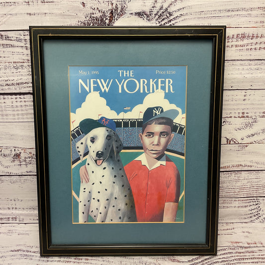 The New Yorker Magazine Cover May 1st 1995 Boy Dog Baseball Ulrikson