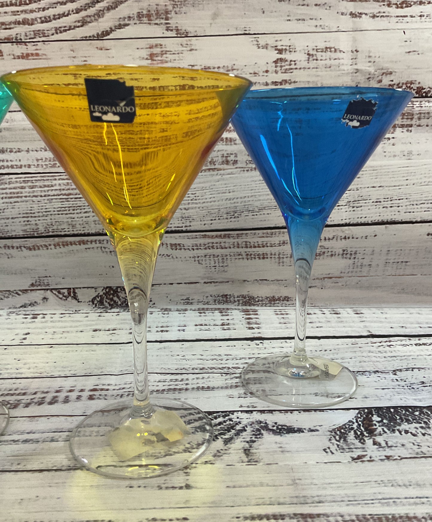 Leonardo Multi-Color Glass Martini Glasses Set of 4