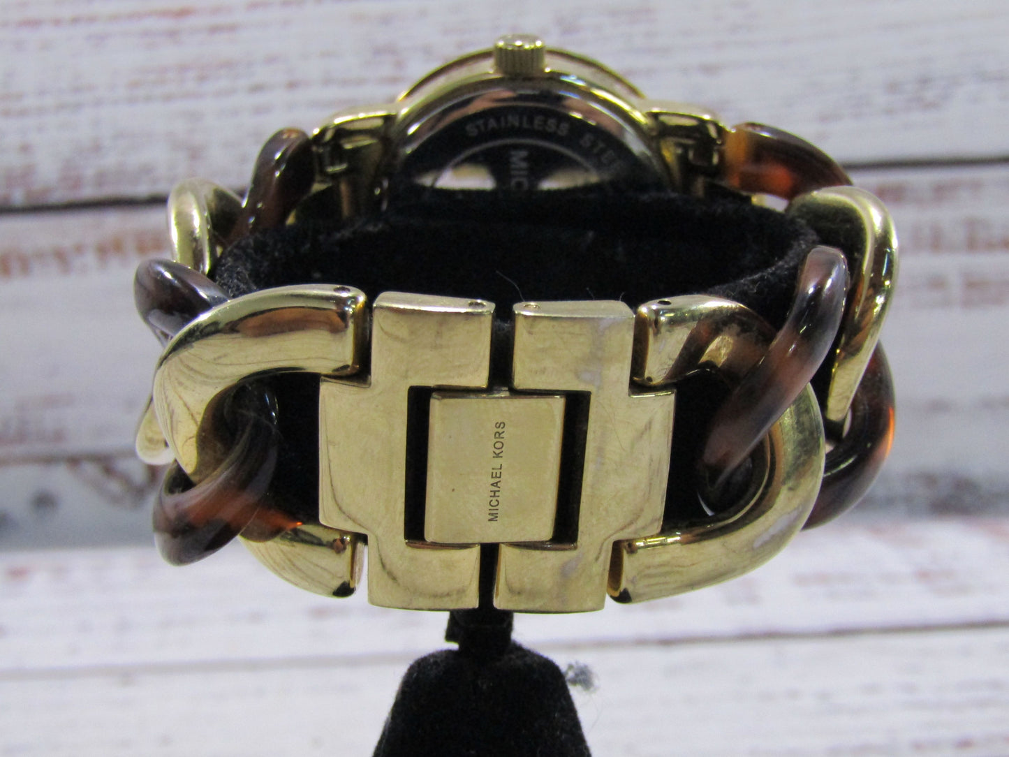 Michael Kors MK-4266 Women's Gold Tone Stainless Steel Tortoise Quartz Watch