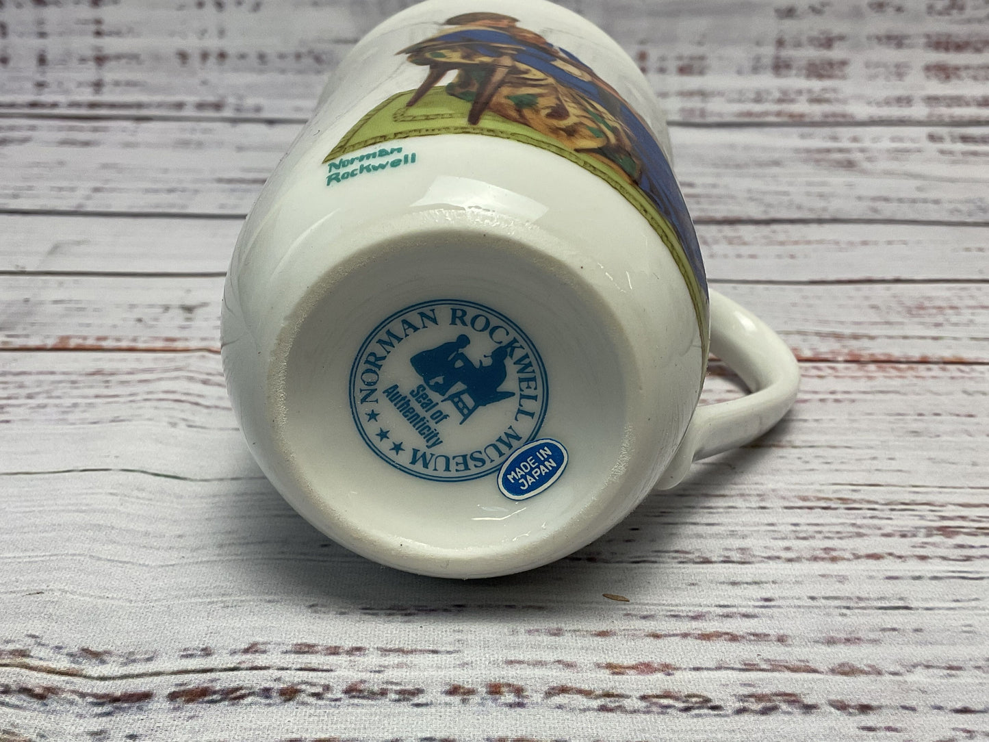 Norman Rockwell Museum Gold Rim Coffee Mus Lot Of 8 Ceramic Art