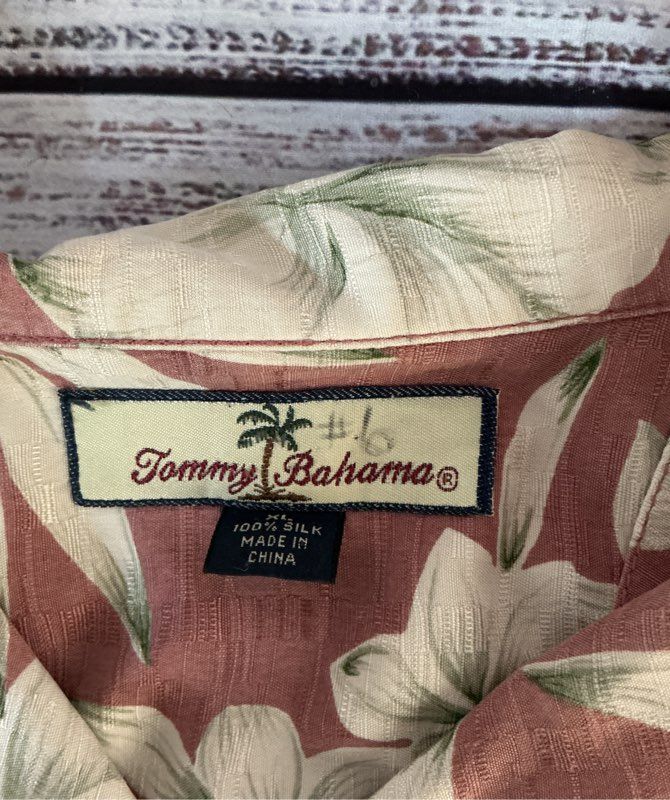 Men's Tommy Bahama Floral Silk Shirt Size XL