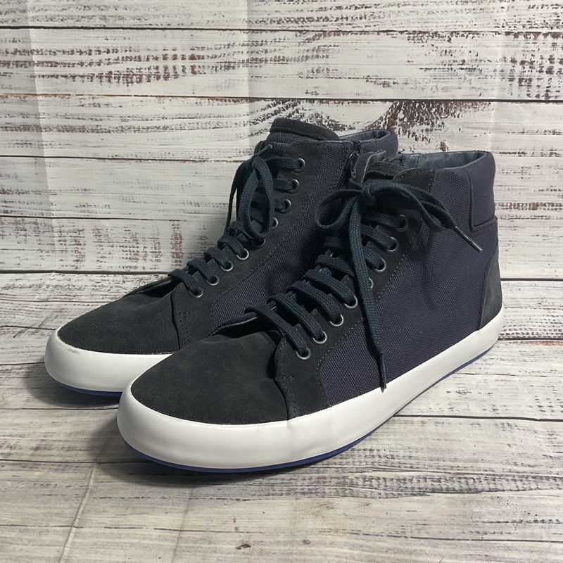 camper tennis shoes Camper Andratx Hi Navy Blue Minimalist Sneaker Men's 10 US – The Council Shop Online