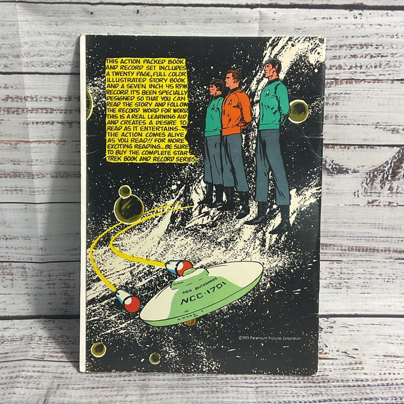 VTG 1975 Star Trek Passage To Moauv Power Records Sci Fi Comic Book & Record Set