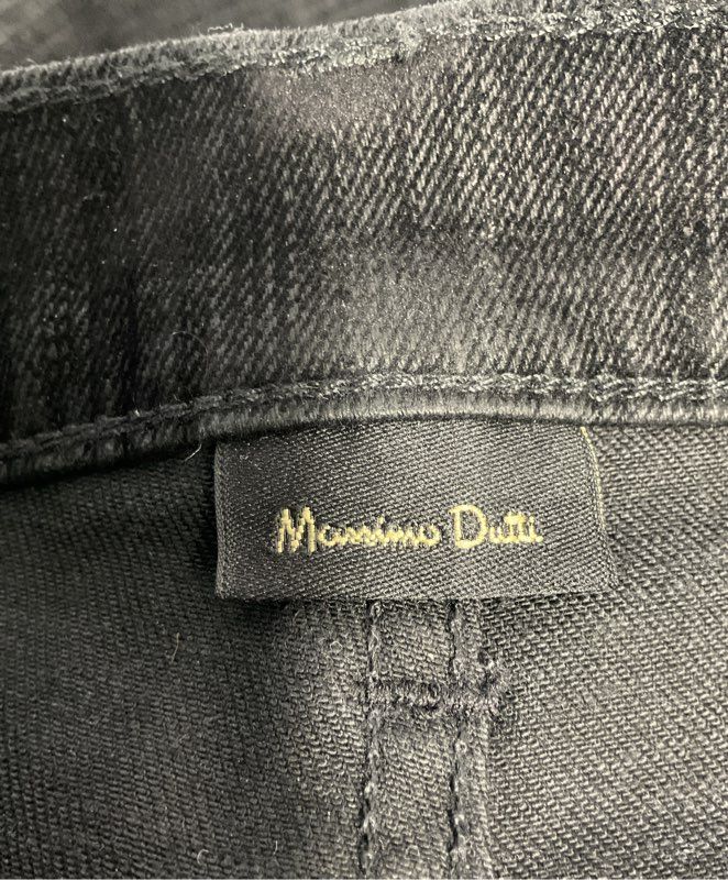 Women's Massimo Dutti Cotton Blend Black Pants Size 4 US/ EU 36 Made in Turkey