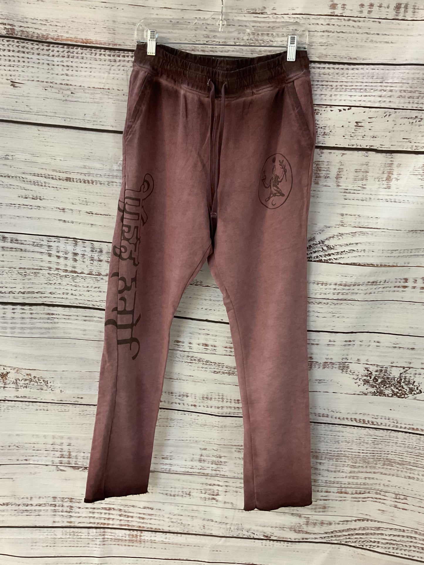John Elliot Light Raspberry Purple Distressed Coated Sweat Pants - Size 2