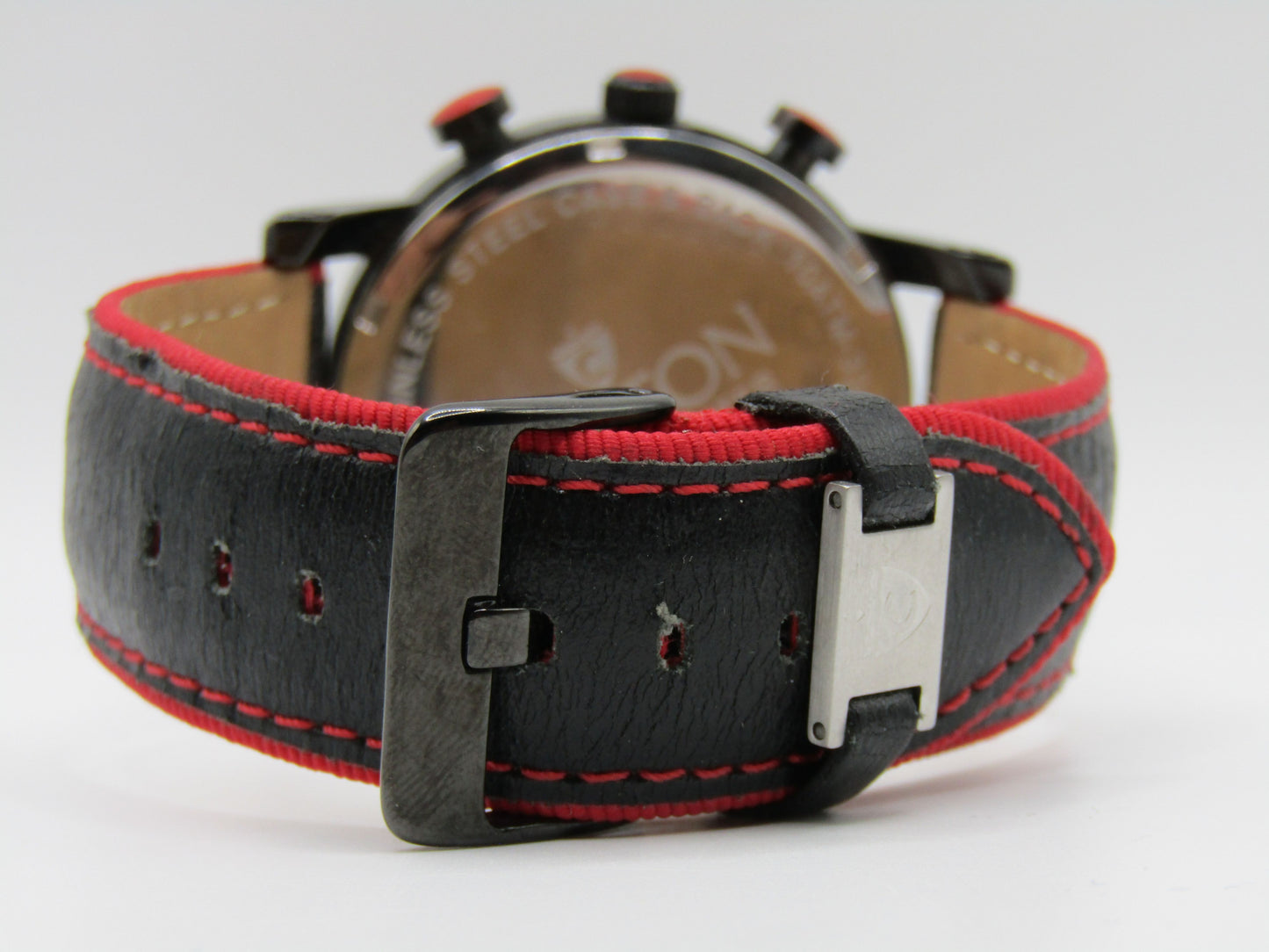 Croton Chronomaster Men's Black & Red Chronograph Watch CC311212