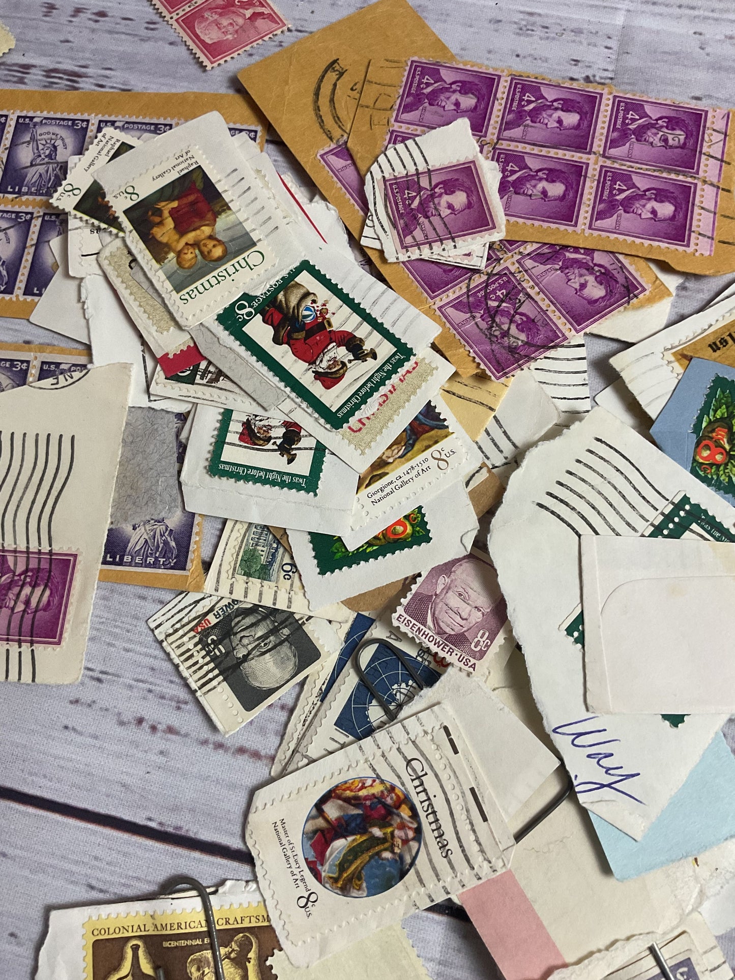 Lot Of Hundreds Of Vintage Us Stamps Presidents Icons