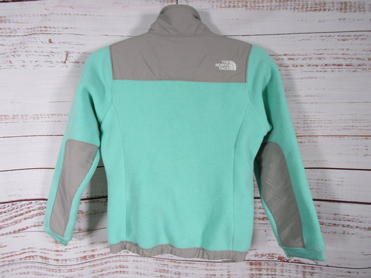 The North Face Denali Girl's Turquoise Fleece Full Zip Jacket Size S