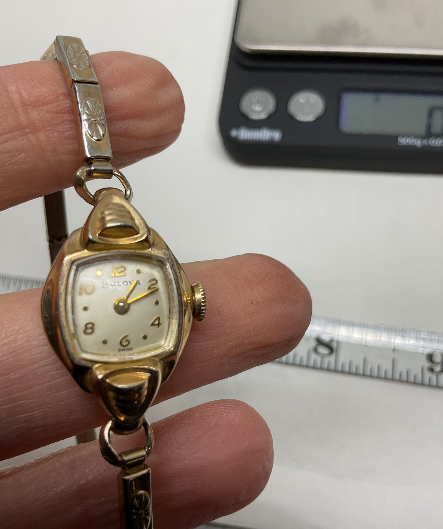 BULOVA Gold Plated Vintage Swiss Women Watch AS IS