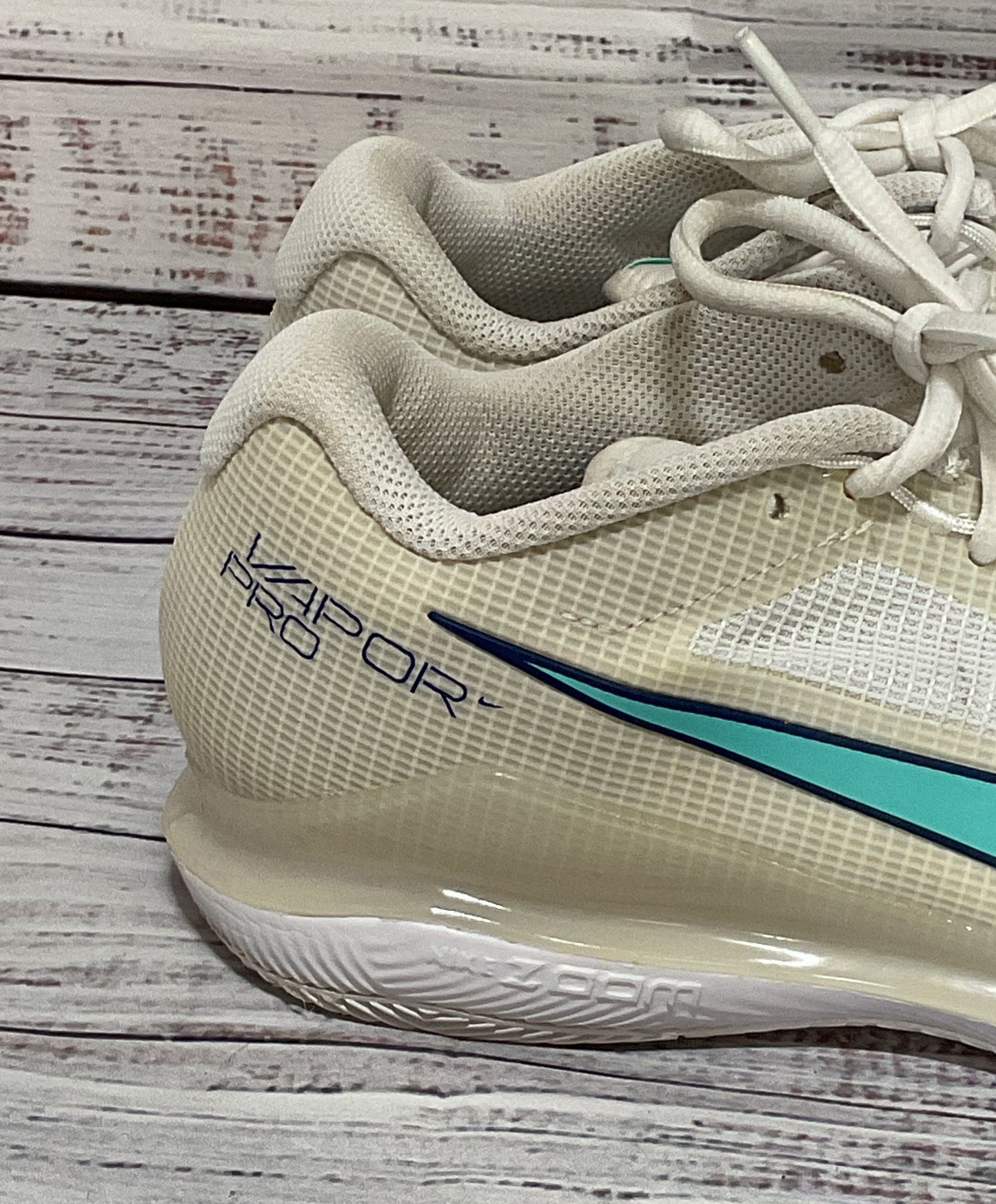 Nike Men's Court Air Zoom Vapor Pro White Dynamic Turquoise 6.5