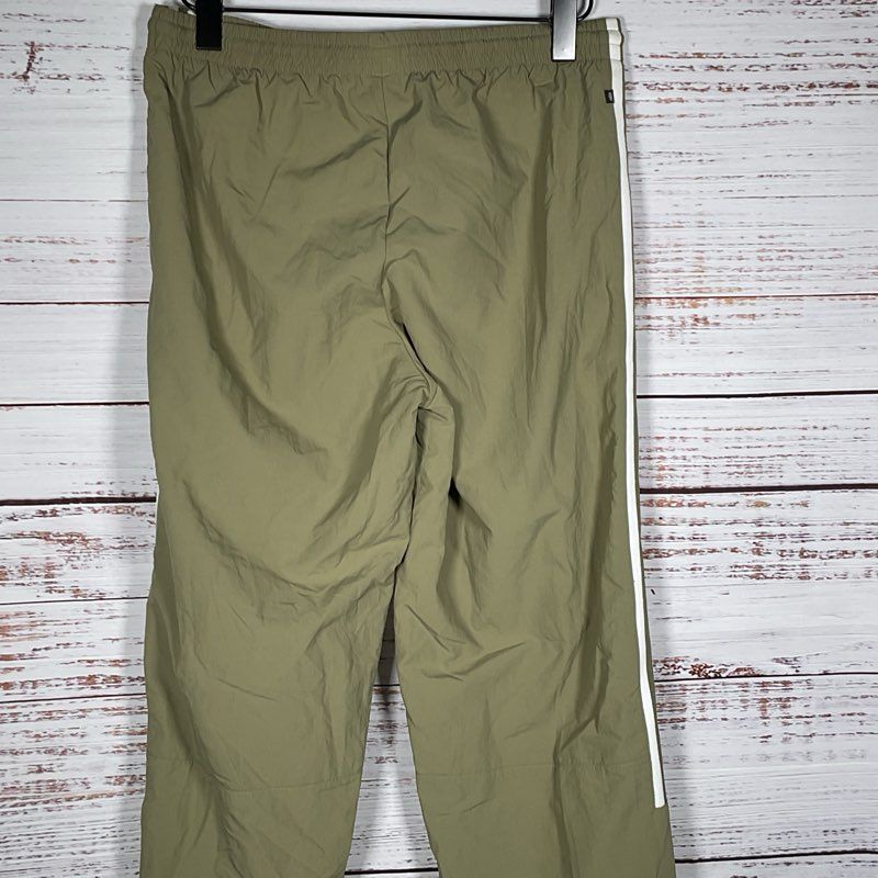 ADIDAS Originals Track Pants Green Adicolor Locked Up Logo Mesh Lined- SZ M