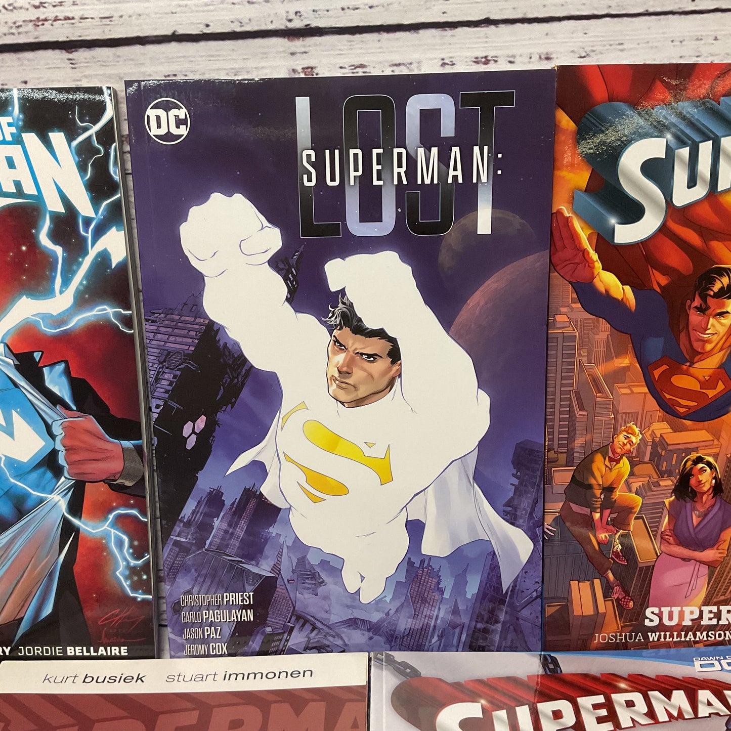 DC Comics Superman Graphic Novel Lot Of 7 Books Death and Return Lost Atlas