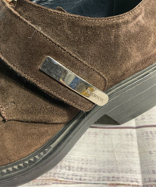 Cesare Paciotti Men's Brown Suede Leather Loafers Size 9.5 Made in Italy