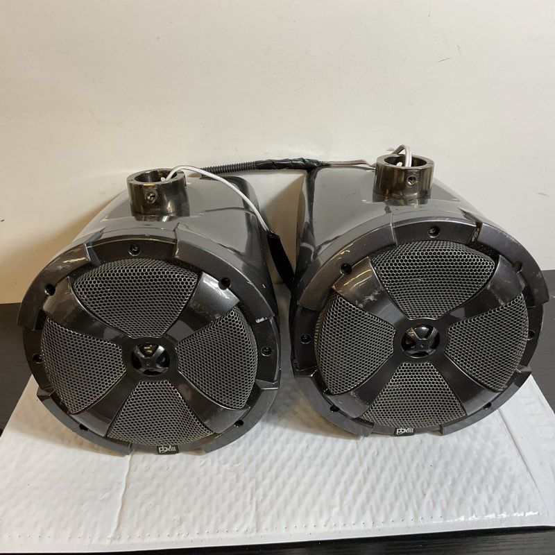 POWER BASS POD8SR 8" Short Range Pod Speaker- NOT TESTED- MISSING BRACKETS