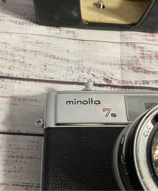MINOLTA Hi-Matic 7s Rangefinder 45mm f/1.8 CLC Film Camera JAPAN FOR PARTS