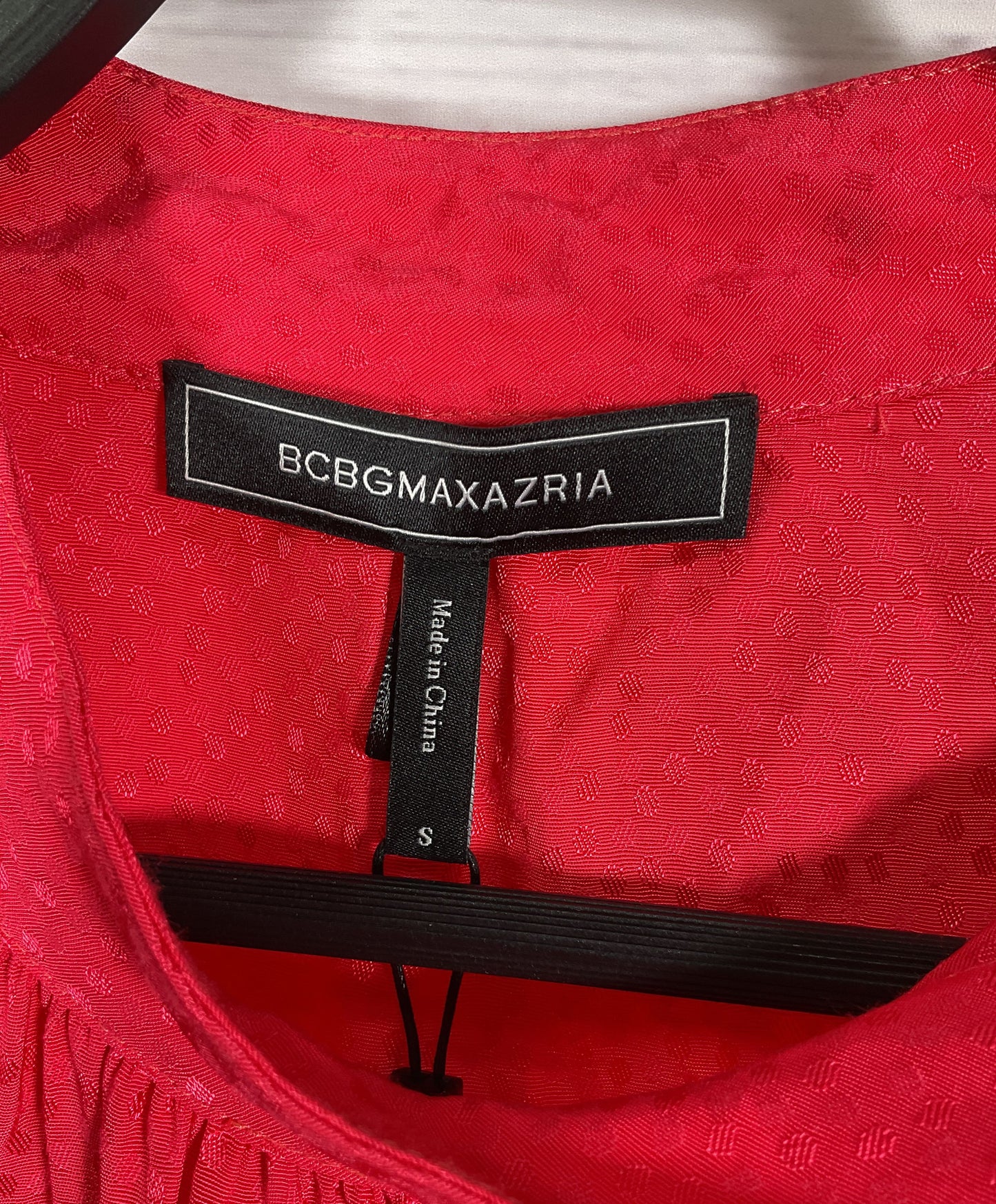 BCBG Max Azria Women's Geranium Long Sleeve Blouse Size S