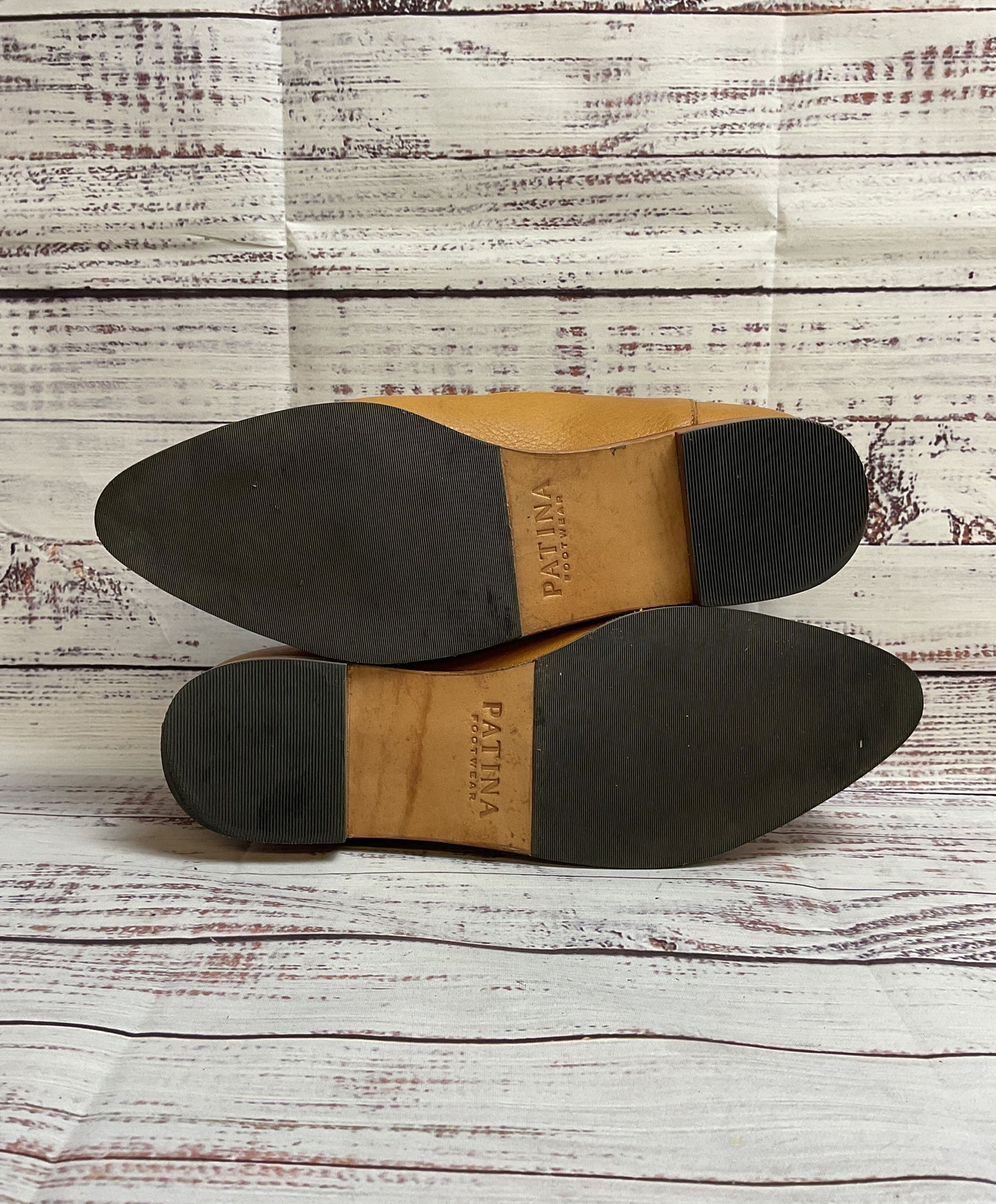 Patina Beige Slip-On Loafer Dress Shoe Women Size 7
