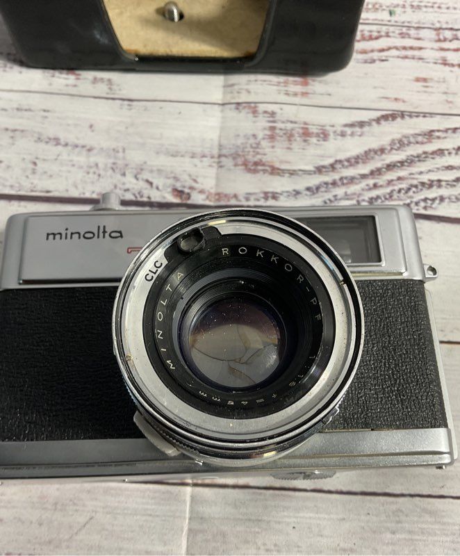 MINOLTA Hi-Matic 7s Rangefinder 45mm f/1.8 CLC Film Camera JAPAN FOR PARTS