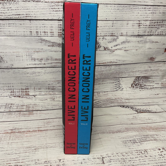 Live In Concert By Ueli Frey 2 Volume Hard Cover Live Concert Photograph Book