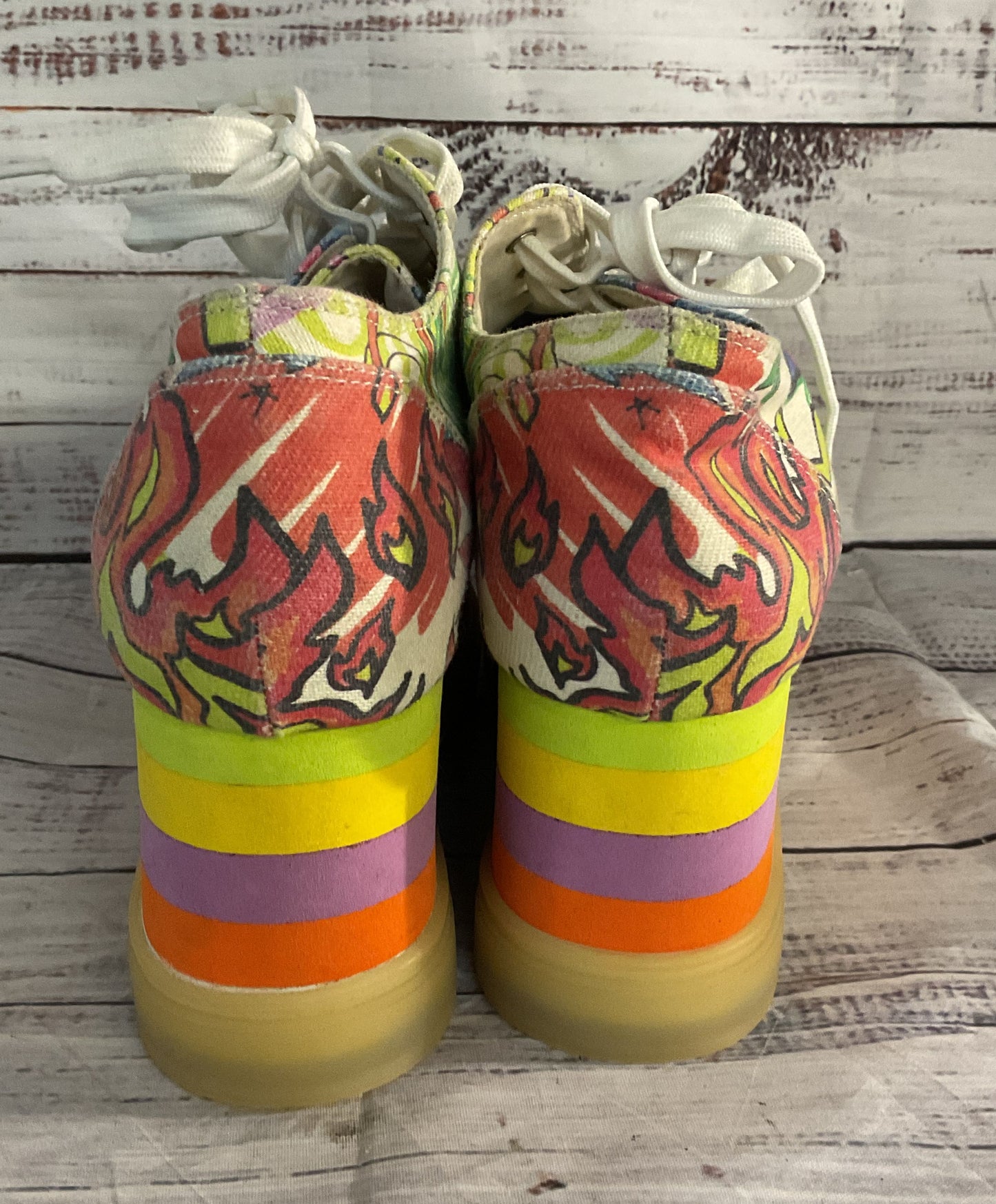 Current Mood Light Up Doodle Platform Shoes Multicolor 9