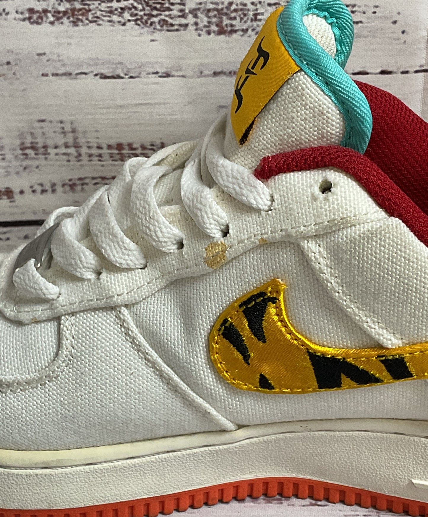 Nike Air Force 1 Low '07 LX Year of the Tiger White Athletic Shoe Women 7.5