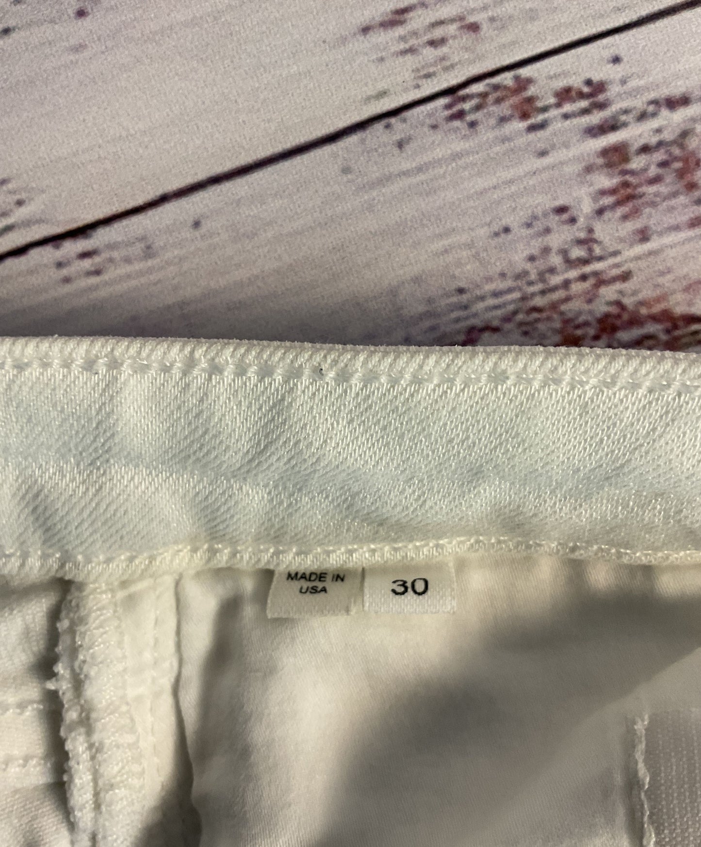 Women's Helmut Lang White Jeans with zippers at ankle Size 30