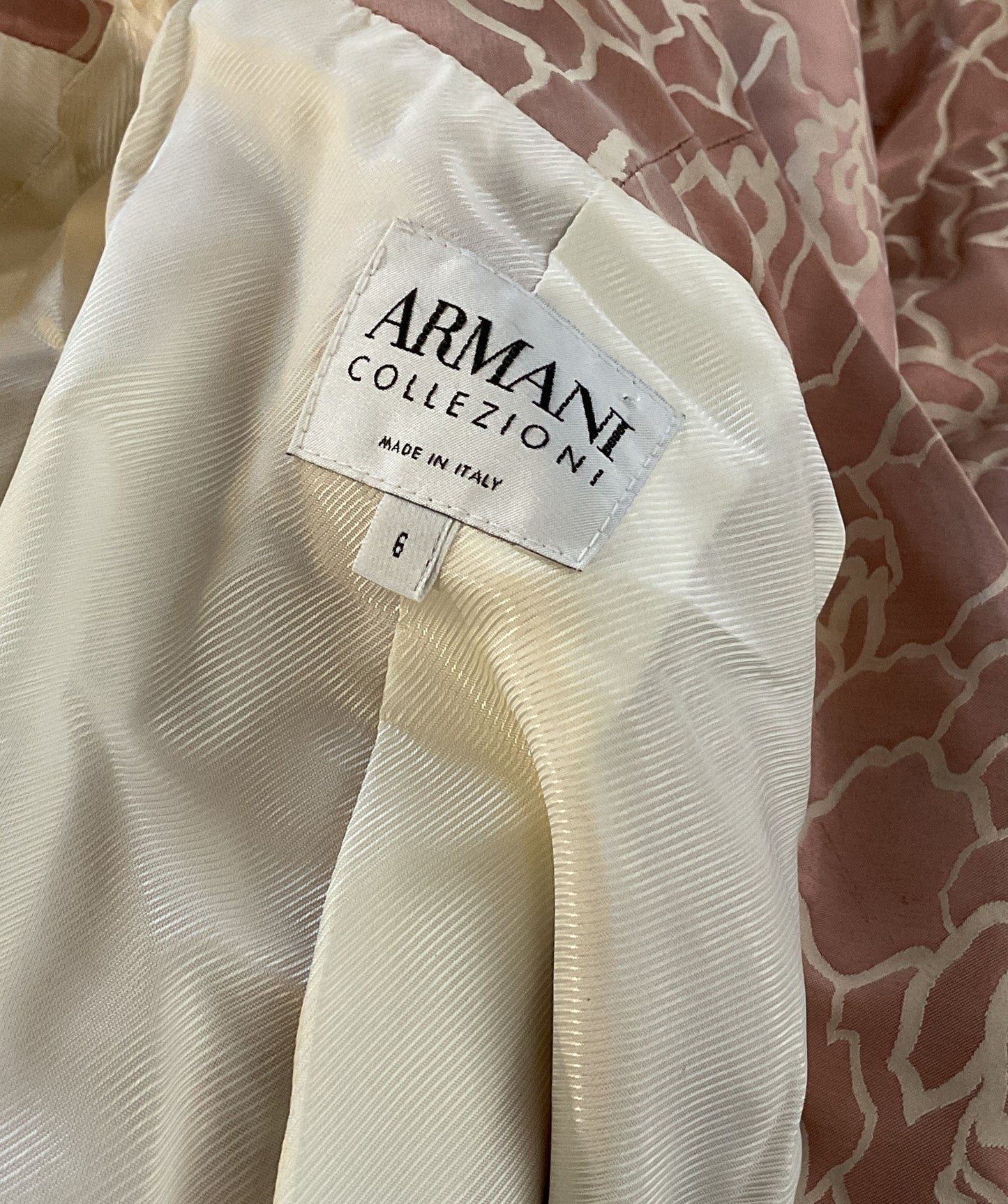 Armani Collezioni Vintage Floral Evening Suit Set Pink 6