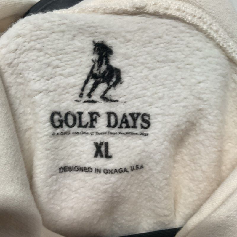 Tyler The Creator Golf Days Austin City Limits ACL Texas White Hoodie Sz XL 1/4
