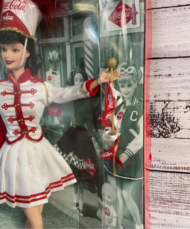 Coca Cola Majorette Barbie 12" Collector Doll New Nib Nrfb 2001 Mattel