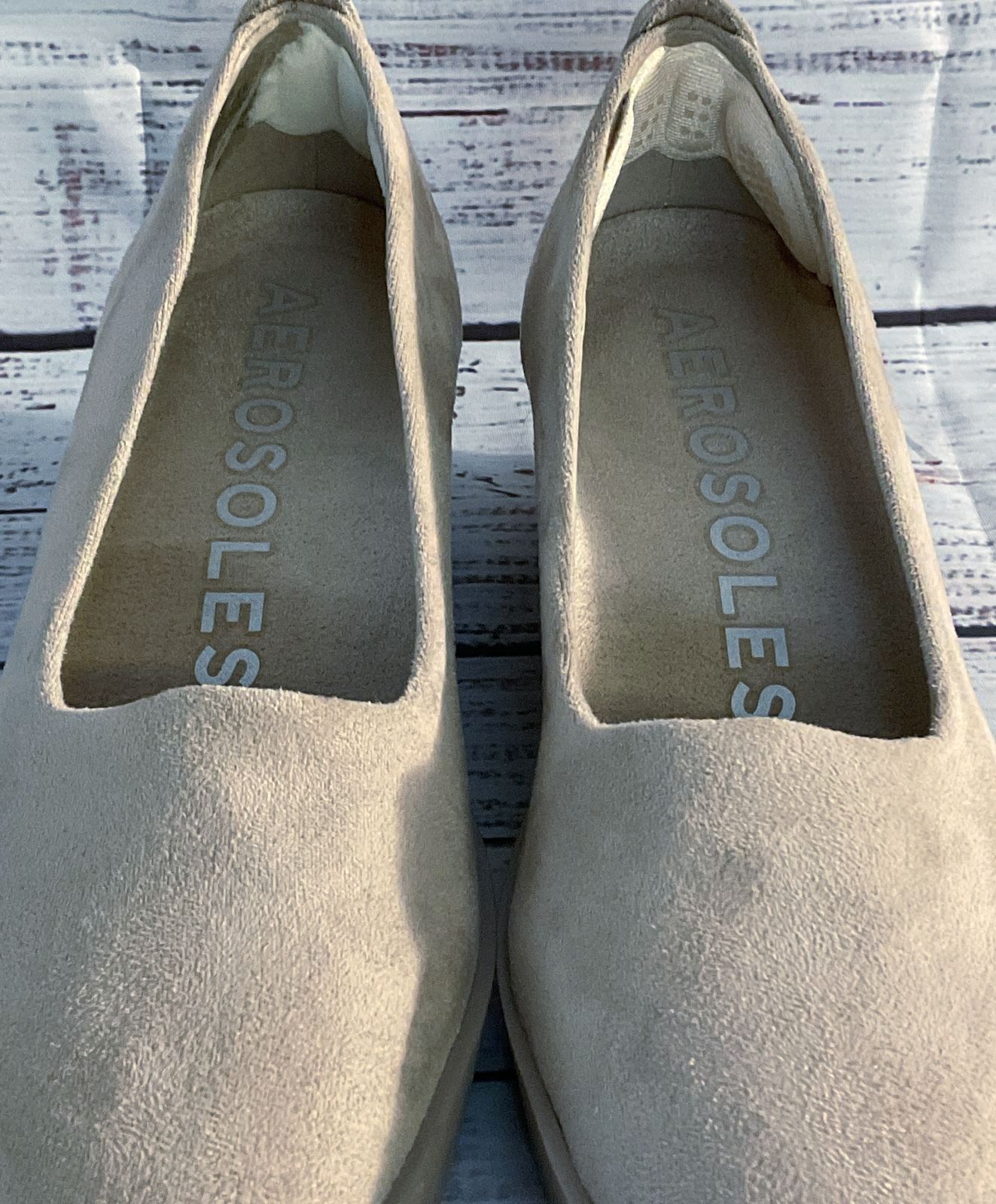 Aerosoles Cowley Wedge Slip On Shoes Taupe 6