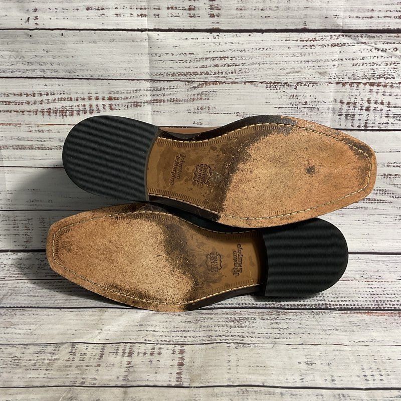 Johnston & Murphy Brown Leather Brogue Oxford Dress Shoe Men's 9.5